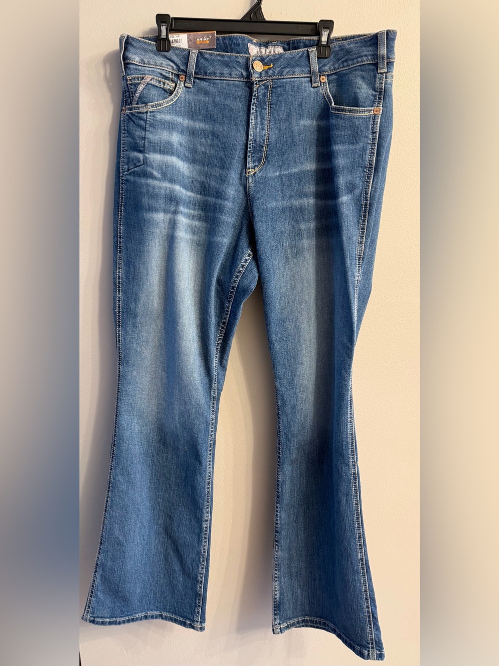 Ariat Rebar Workflex Perfect Rise Boot Cut Jeans 34R Women’s Malibu NWT
